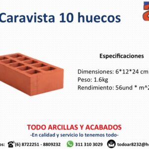 Caravista 10 huecos