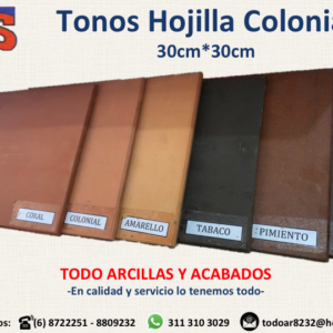 Tonos Hojilla Colonial