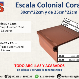 Escala 30x22 y 25x22